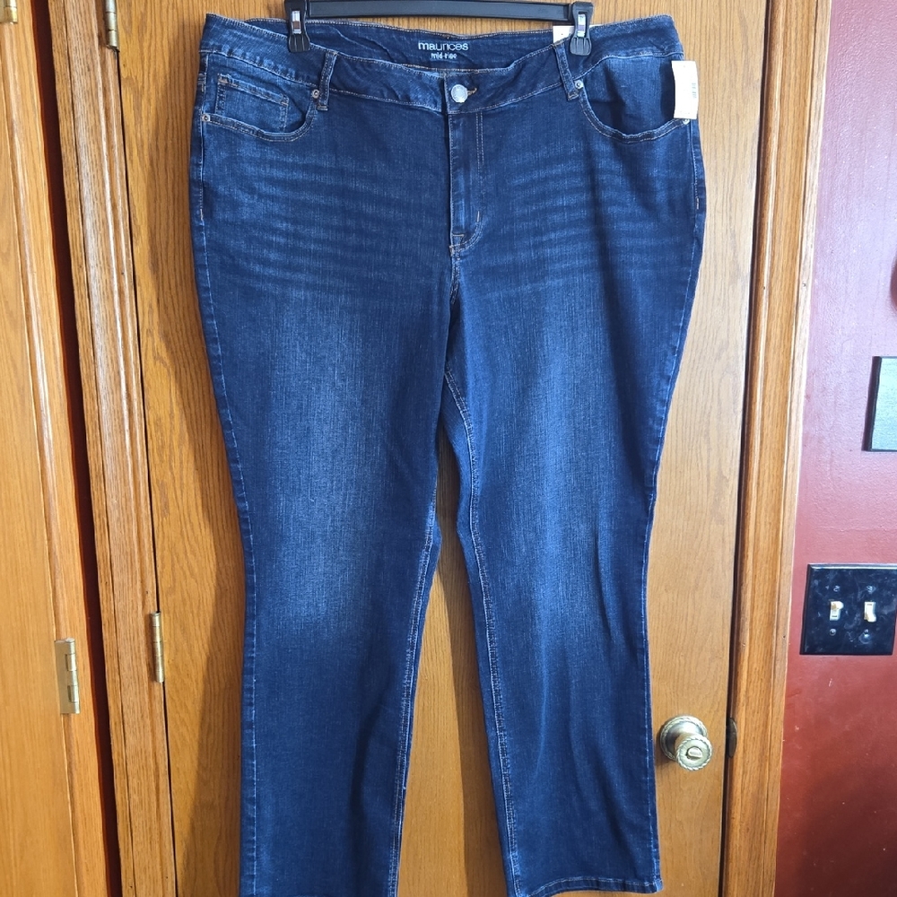 Maurices Blue Straight Leg Jeans Classic Style
